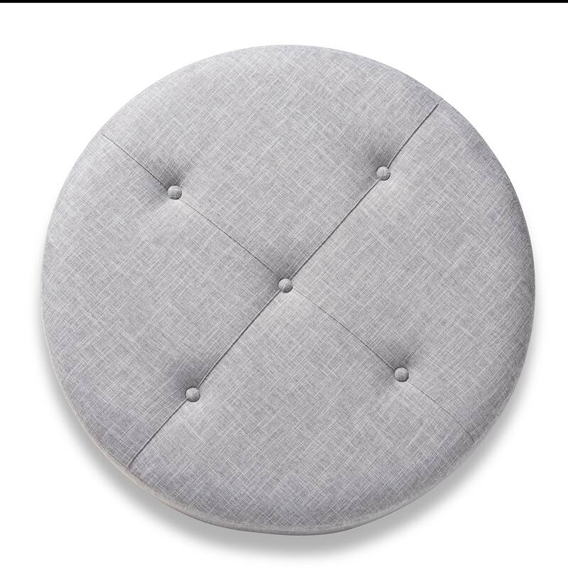 Modern and Contemporary Fabric Cocktail Ottoman