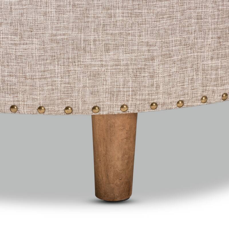 Modern and Contemporary Fabric Cocktail Ottoman