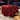 Glam Velvet Ottoman with Gold Legs