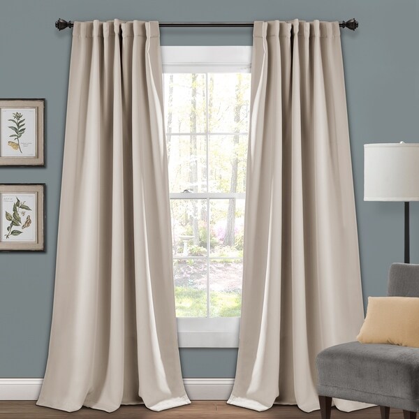 Shop Lush Decor Insulated Back Tab Blackout Window Curtain