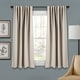 preview thumbnail 1 of 35, Porch & Den Linda Insulated Back Tab Blackout Window Curtain Panel Pair 52"W x 63"L - Wheat