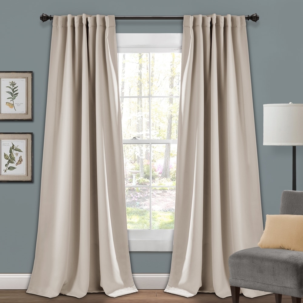 2 A72 Taupe Tan Persian Insulated Thermal Privacy Blackout Window Curtain Panel 