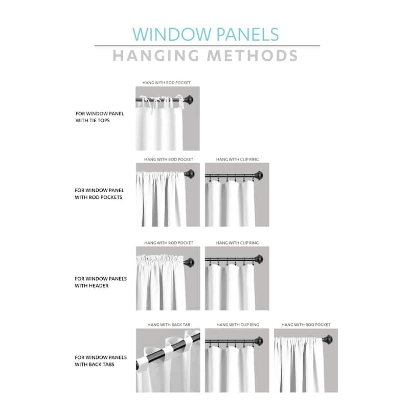 Porch & Den Linda Insulated Back Tab Blackout Window Curtain Panel Pair