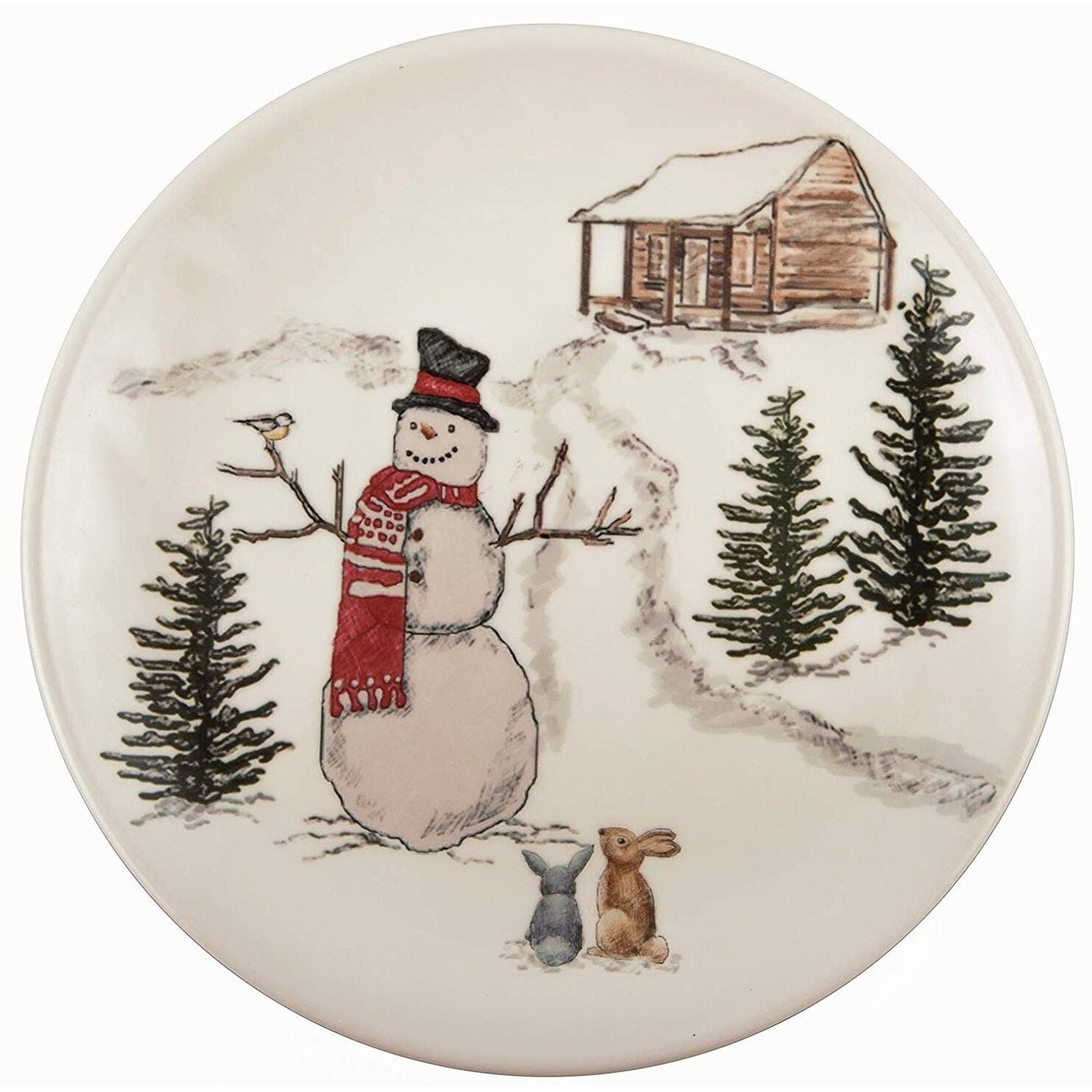 christmas melamine dinnerware