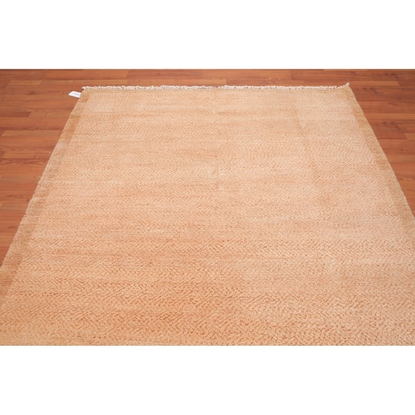 Hand Knotted Wool Modern Tibetan Area Rug 6 1 X8 7 6 1 X 8 7 On Sale Overstock 27145365