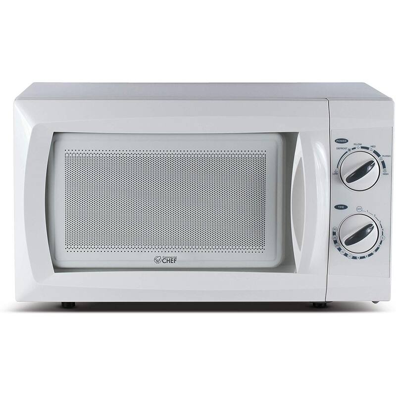Commercial Chef Counter Top Microwave, 0.6 Cubic Feet,White On Sale