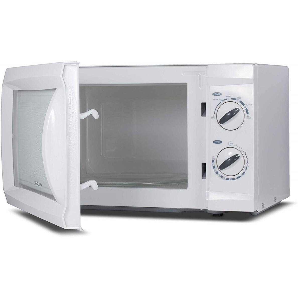 Commercial Chef Counter Top Microwave, 0.6 Cubic Feet,White On Sale