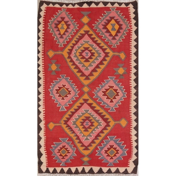 Copper Grove Mariehamn Geometric Hand-woven Wool Heirloom Item Area Rug - 6'9" x 4'1"