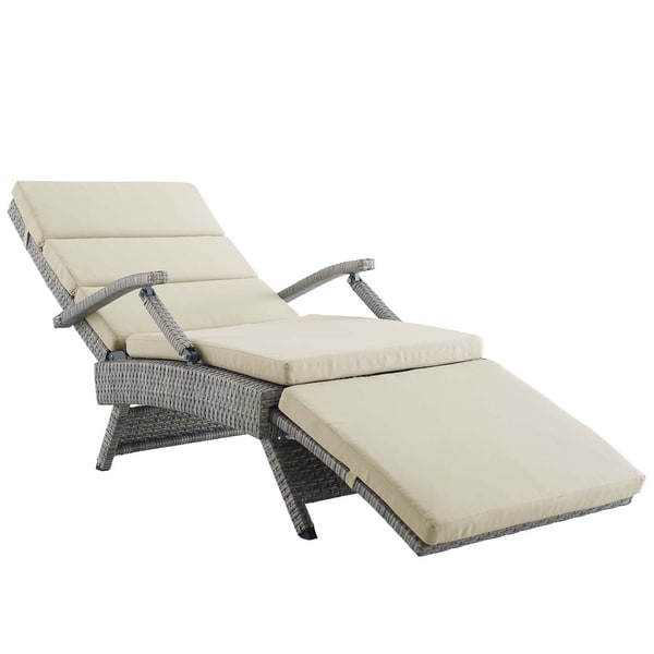 Envisage Chaise Outdoor Patio Wicker Rattan Lounge Chair ...