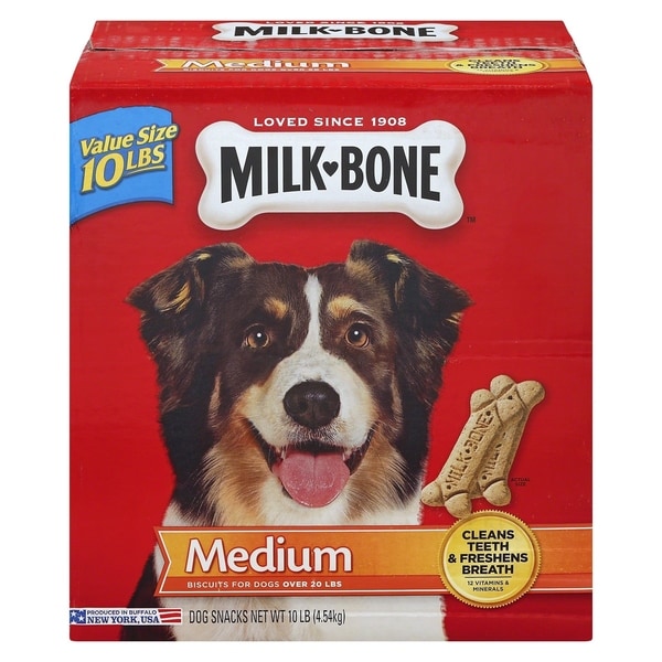 Milk Bone Original Medium Sized Dog Biscuits, Original, 10 lbs - 10 lbs. Opens flyout.