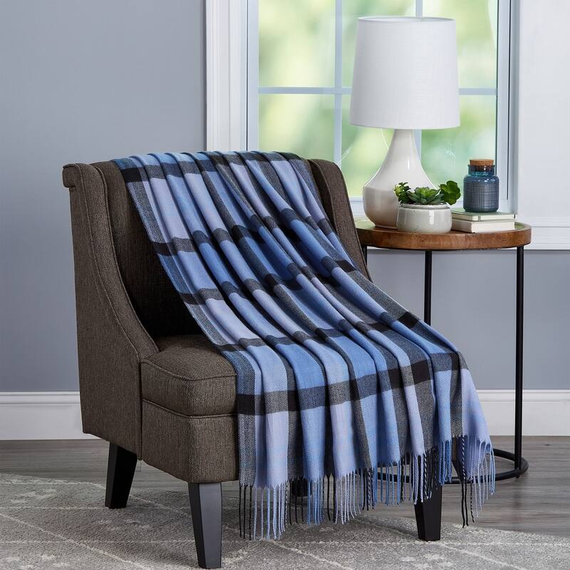 Soft Throw Blanket - Oversized, Vintage-Look, and Cashmere-Like Woven Acrylic Throw by Windsor Home