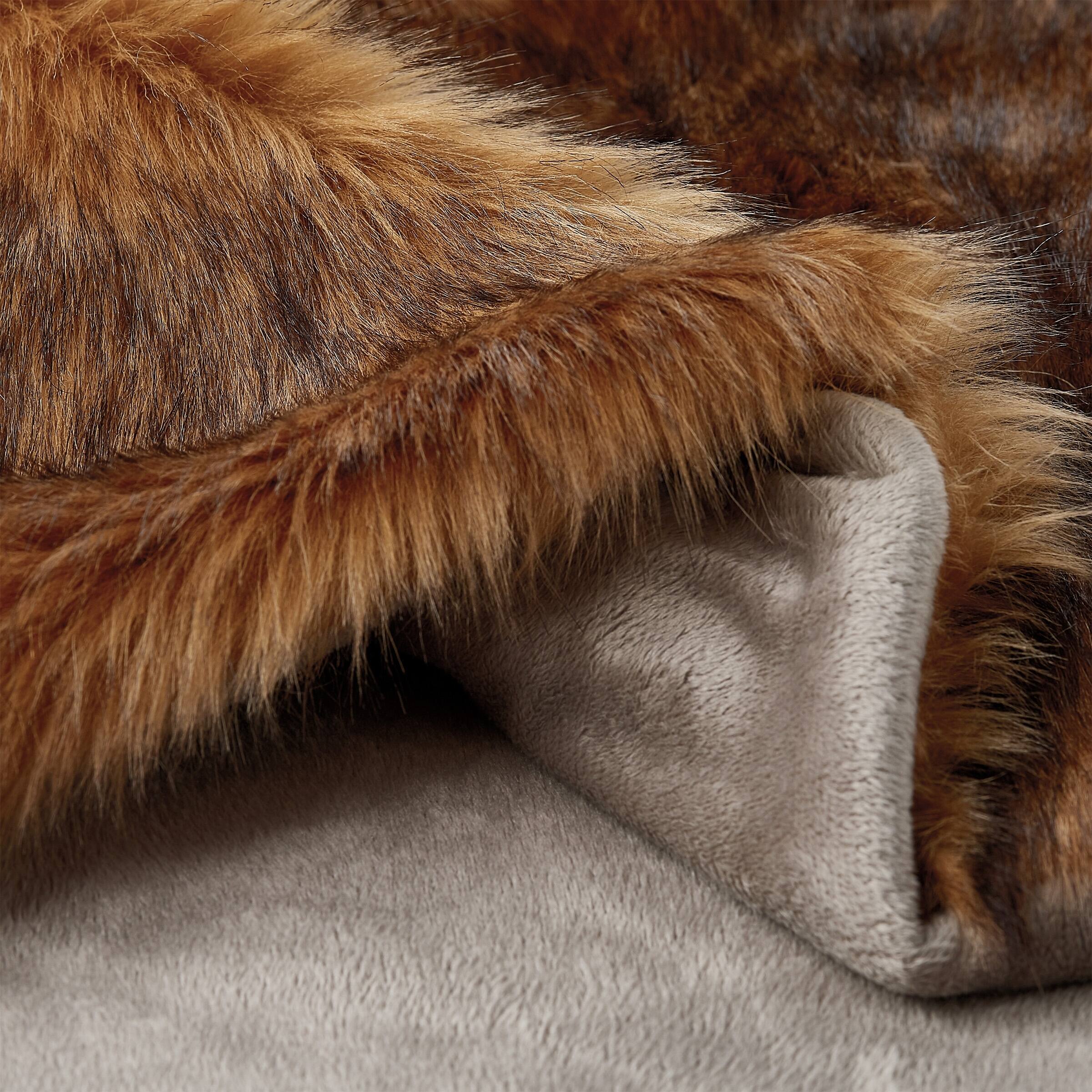 Faux Fur Throw Blanket 60x70 HypoallergenicPremium Imitation