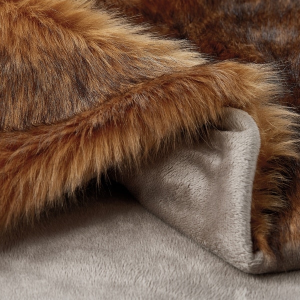 Faux Fur Throw Blanket - 60x70 HypoallergenicPremium Imitation