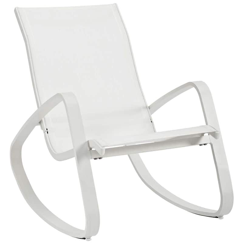 Havenside Home Coffman Cove Rocking Outdoor Mesh Lounge Chair (Set of 2)