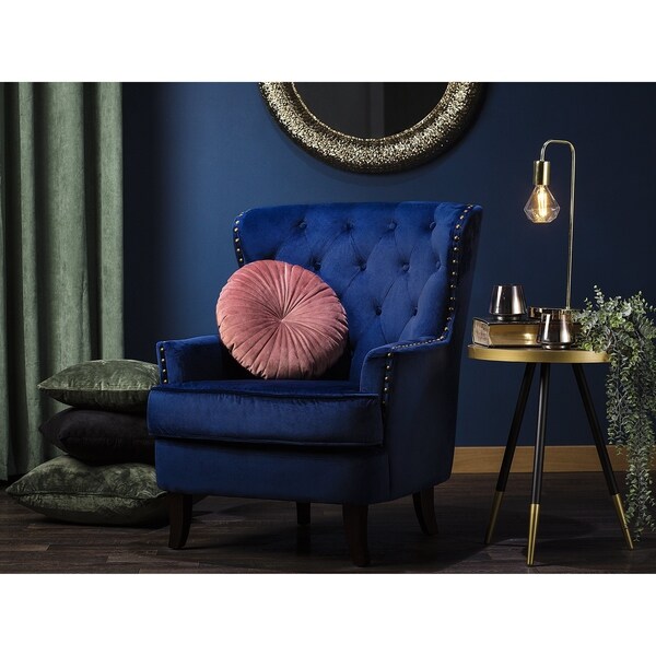 cobalt blue armchair