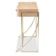 preview thumbnail 5 of 7, Modern and Contemporary Natural Brown 2-Drawer Console Table