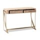 preview thumbnail 3 of 7, Modern and Contemporary Natural Brown 2-Drawer Console Table