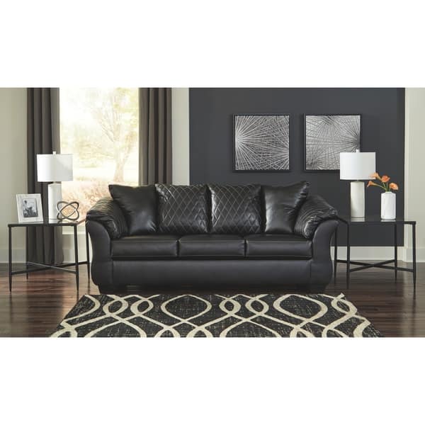 Shop Signature Design By Ashley Betrillo Black Full Sofa Shop Signature Design By Ashley Betrillo Black Full Sofa