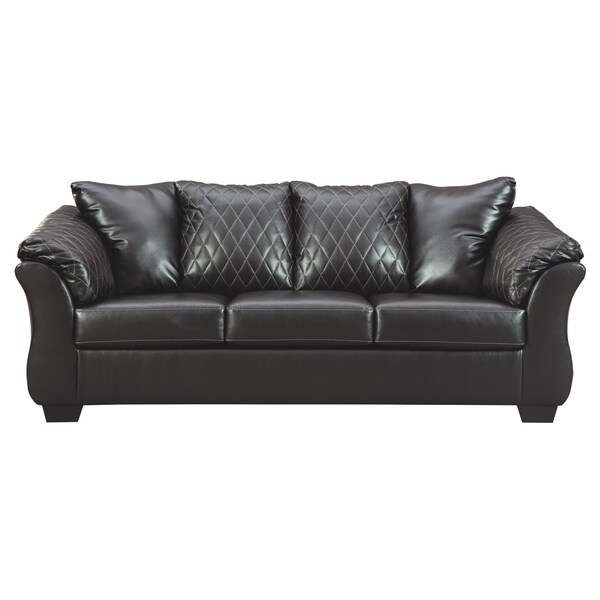 Shop Signature Design by Ashley Betrillo Black Full Sofa ...