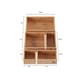 preview thumbnail 2 of 4, Bamboo Drawer Organizer - 5-Compartment Modular Box Set by Lavish Home (Natural Finish)