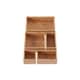 preview thumbnail 6 of 4, Bamboo Drawer Organizer - 5-Compartment Modular Box Set by Lavish Home (Natural Finish)