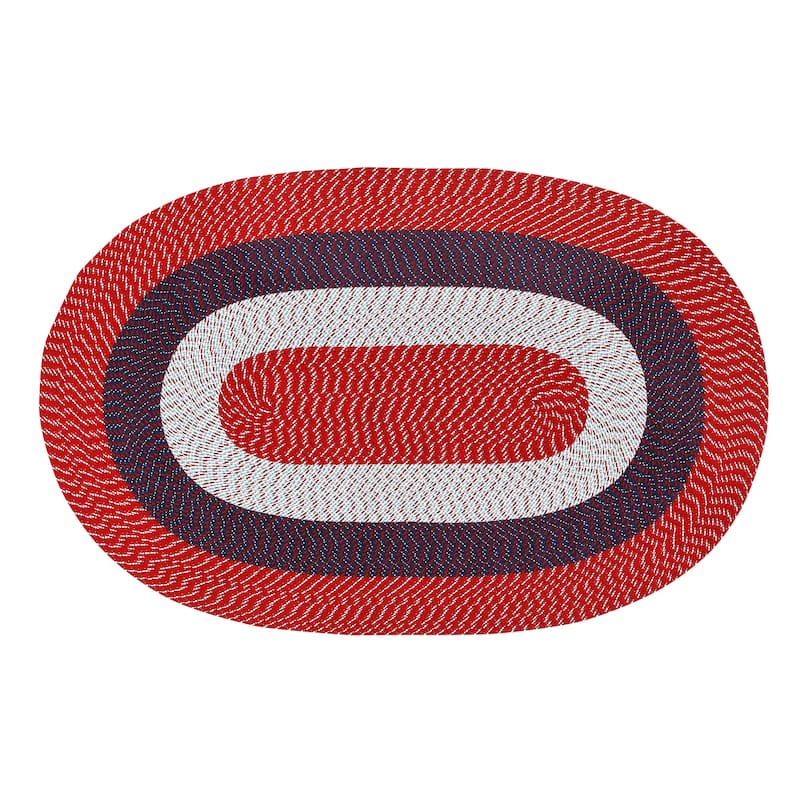 Better Trends Country Braided Reversible Indoor Area Rug