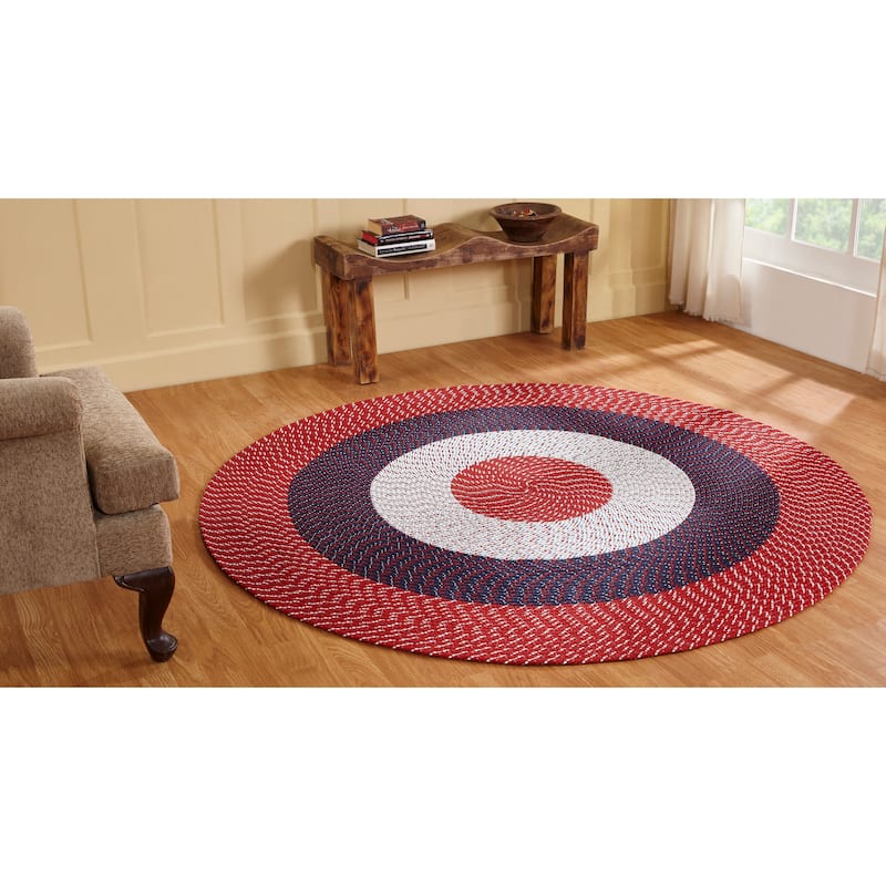 Better Trends Country Braided Reversible Indoor Area Rug