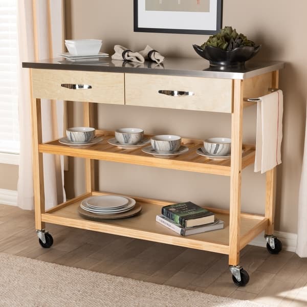 Shop Modern And Contemporary 2 Drawer Kitchen Island Utility