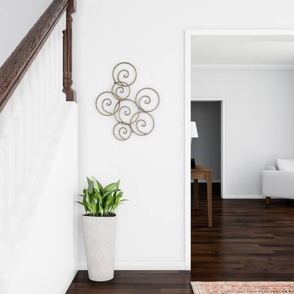 Shop Carson Carrington Geometric Scrolled Circles Wall Decor On Sale Overstock 27148485