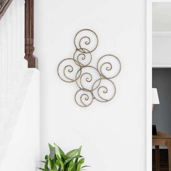 Shop Carson Carrington Geometric Scrolled Circles Wall Decor On