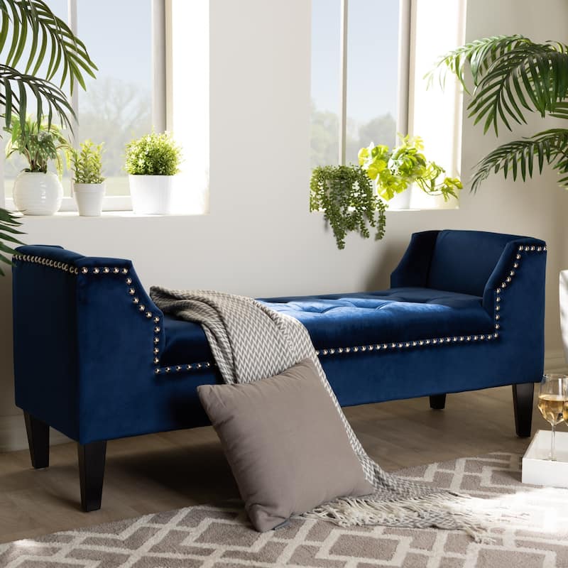Modern and Contemporary Velvet Bench