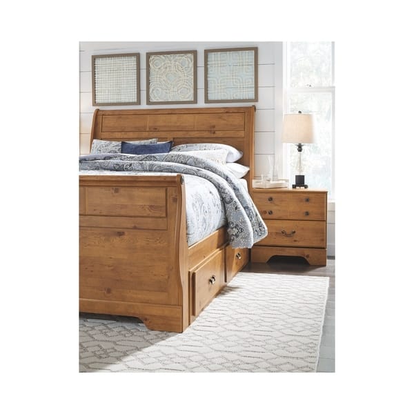 Shop Bittersweet Queen Sleigh Bed With Storage Free Shipping