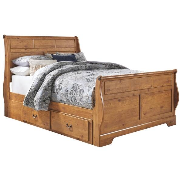 Shop Bittersweet Queen Sleigh Bed With Storage Free Shipping