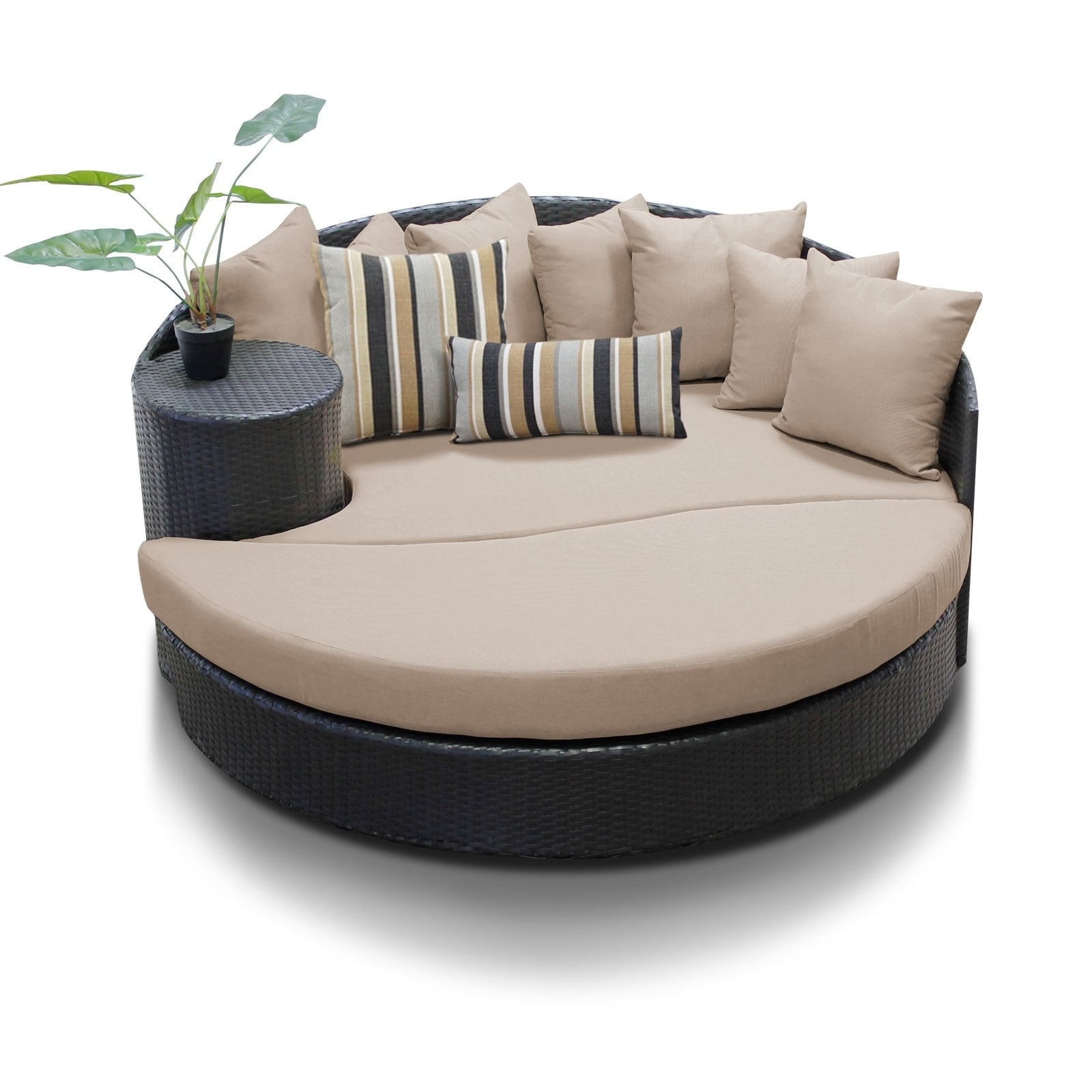 garden lounge chair and footstool