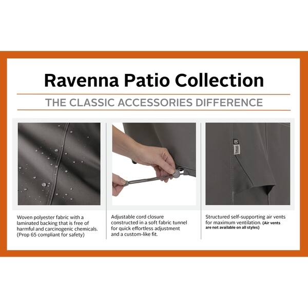 Shop Classic Accessories Ravenna Water Resistant 140 Inch General Purpose Patio Furniture Cover Overstock 27149409