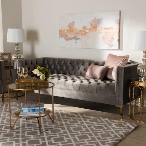 Baxton Studio Glam Velvet Sofa