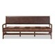 preview thumbnail 3 of 8, Baxton Studio Rustic Brown Faux Leather Sofa