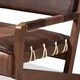 preview thumbnail 7 of 8, Baxton Studio Rustic Brown Faux Leather Sofa