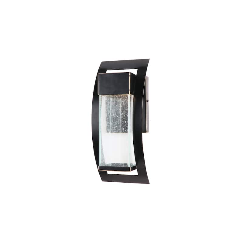 LED Light Outdoor Wall Lantern in Imperial Black