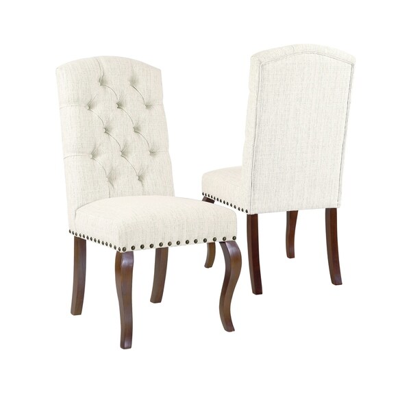 Shop HomePop Tufted Back Dining Chair - Stain Resistant Textured