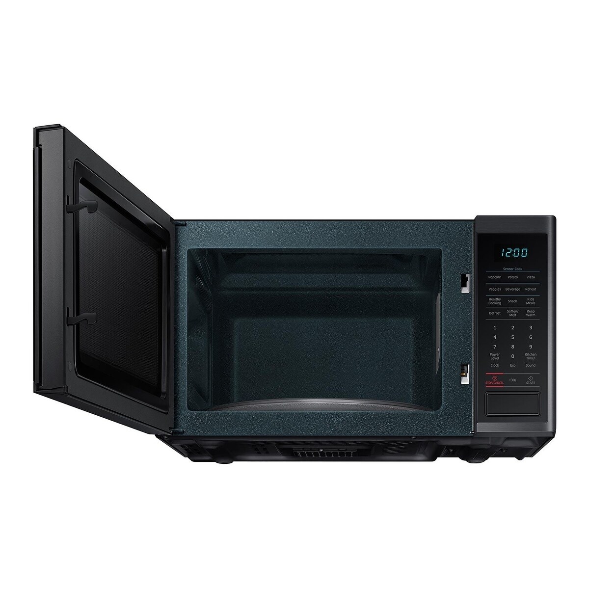 Shop Samsung 1 4 Cu Ft Countertop Microwave Black Stainless