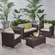 preview thumbnail 3 of 11, Waverly Outdoor 4-seat Chat Set by Christopher Knight Home