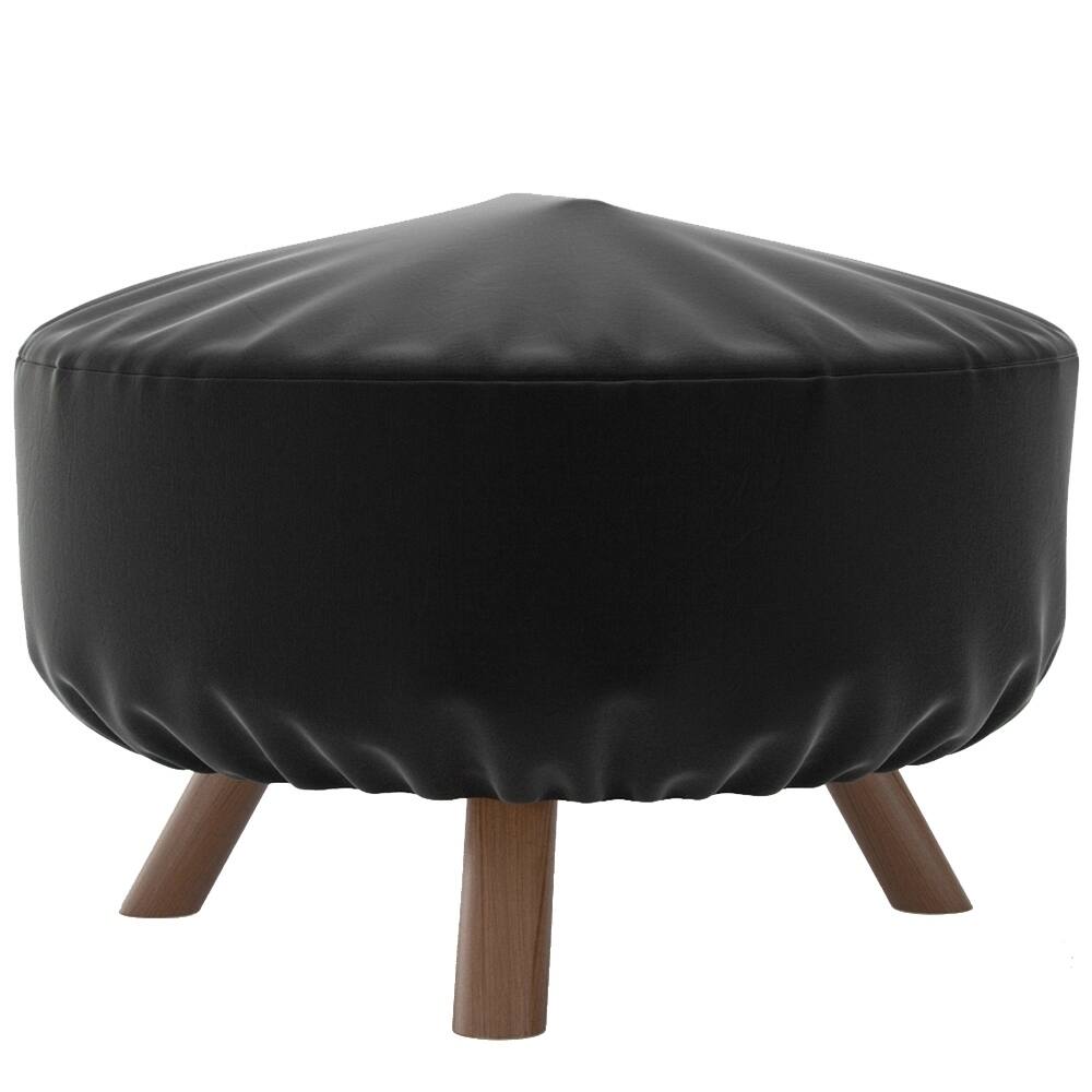 Dura Covers 32" Black Heavy Duty Water Resistant Round Fire Pit Cover