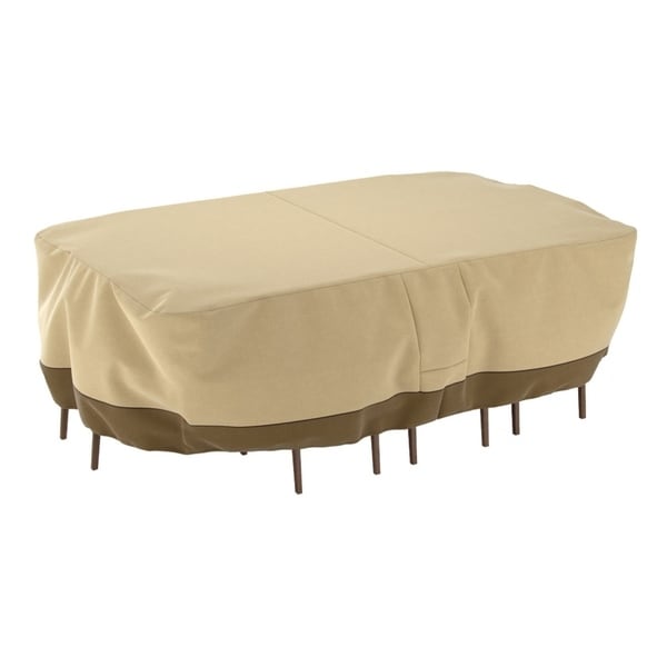 Dura Covers Fade Proof Rectangular Oval Heavy Duty Patio Table and Chair Set Cover - XL