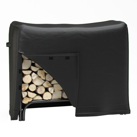 Regal Flame 4 Foot Black Water Resistant Firewood Log Rack Cover