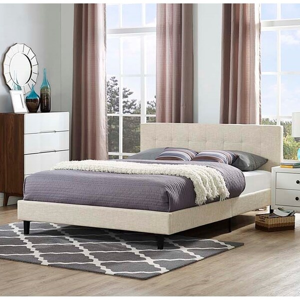 ロピア 爆買い Full-size Silistra Grove Copper Beige Bed Platform Fabric 邦楽