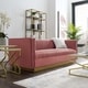 preview thumbnail 5 of 13, Silver Orchid Perez Vertical Channel Tufted Velvet Sofa