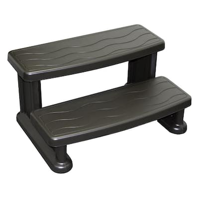 Grey Step for Round & Square Hot Tubs
