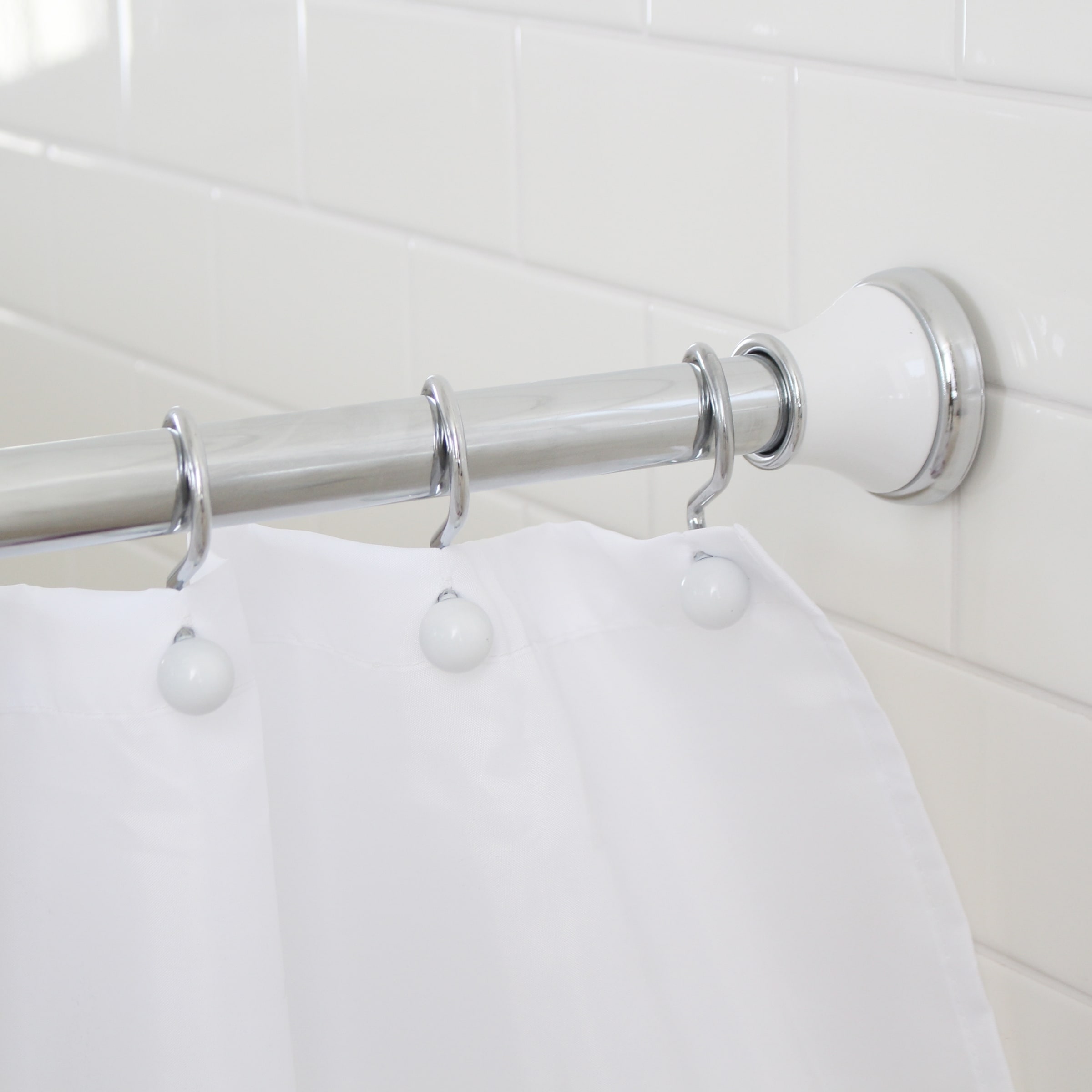Shop Splash Home Regal Decorative Shower Curtain Rod Extendable