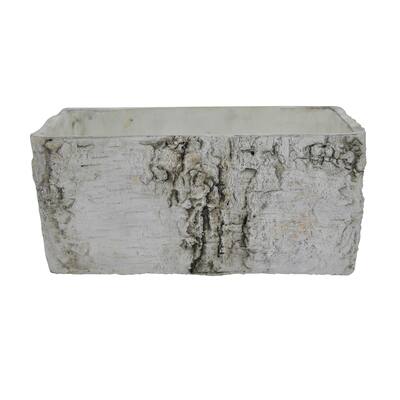 Three Hands Birch Look Pot in Gray Terracotta 8in L x 5in W x 4in H